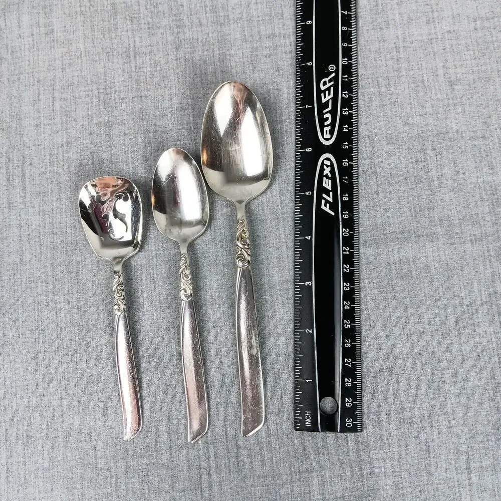 Community South Seas 8 Spoon Lot Mid Century Modern Replacements Pieces Bon Bon